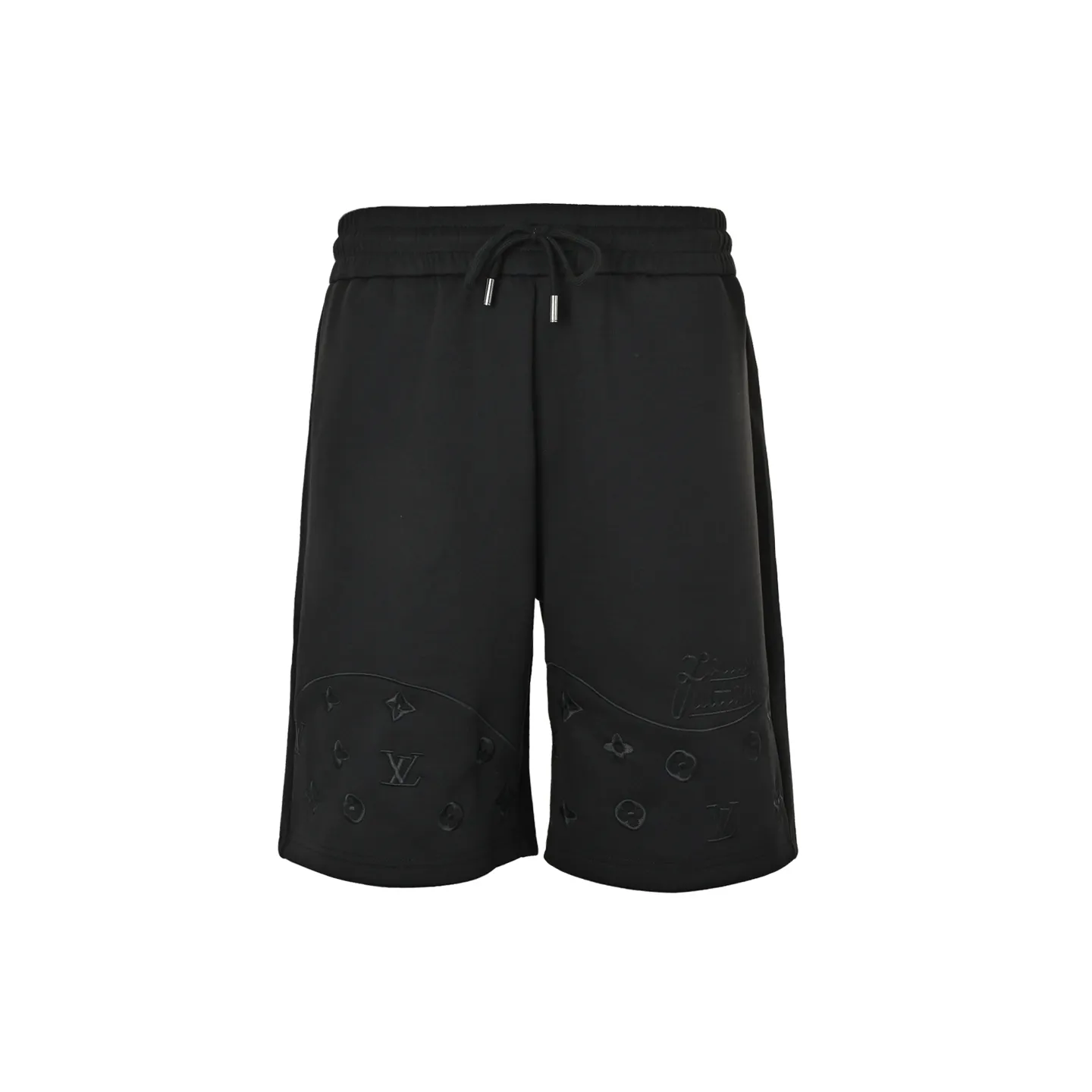 Louis Vuitton/Louis Vuitton hem dark pattern half-length presbyopic embroidered shorts